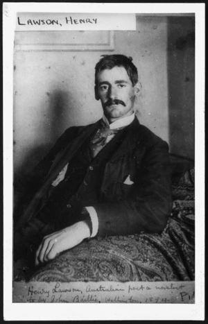 Baillie, John, 1868-1927 : Photograph of Australian author and poet Henry Lawson