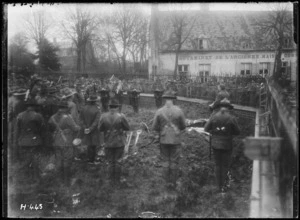 Funeral for an Otago officer during World War I