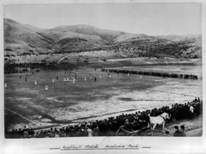 Football match, Newtown Park, Wellington