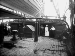 Lydia Williams on board ship Pleione