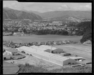 Overlooking Upper Hutt, with the New Zealand Felt and Textile factory in the foreground
