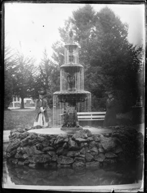 Fountain in public garden