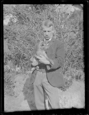 Arthur Richmond Atkinson with dog