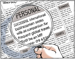 Successful international businessman seeks wife as companion for frequent global travel. Must be MP. 16 December 2010