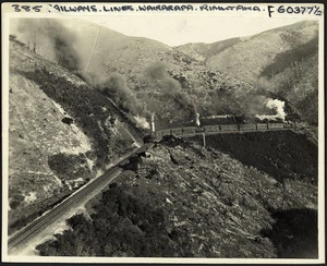 Creator unknown : Photograph of a steam train on the Rimutaka Incline