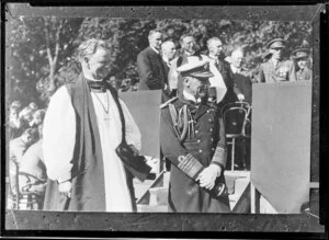 Archbishop Julius and Governor General Lord Jellicoe at Christ's College, Christchurch