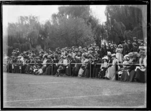 Spectators at Christ's College, Christchurch