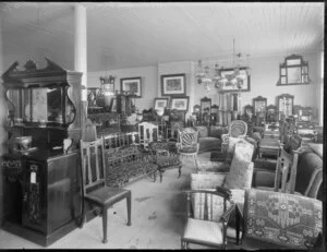 Interior of furniture shop