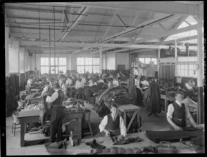 Interior of a clothing factory