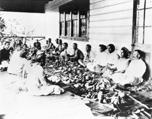 Feast at Robert Louis Stevenson's House, Vailima, Samoa