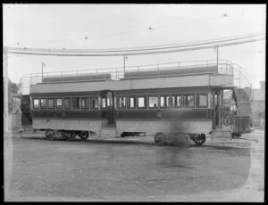 Double decker tram car, Christchurch