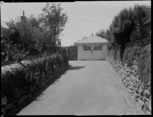 Driveway of Reese family house in Cashmere, Christchurch