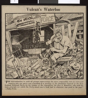 McAnally, I, fl 1930-1950s. :Vulcan's Waterloo. The Standard, 18 February 1937.