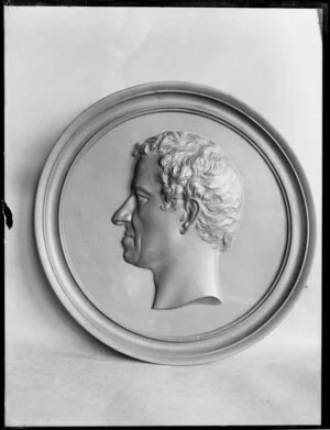 Thomas Woolner, sculptor, portrait plaque of Lieutenant-Governor La Trobe