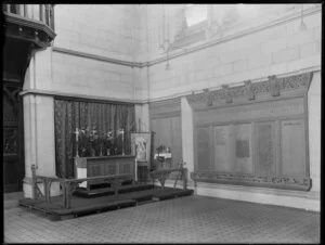 Interior view including altar, at Christ Church Anglican Cathedral, Christchurch