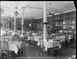 Refreshment room at Drapery and General Importing Company of New Zealand, Lichfield Street, Christchurch