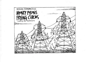 Monty Pylons Frying Circus - wholesale electricity prices cooking the customers. 22 December 2010