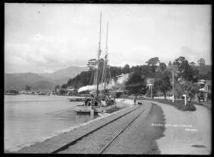 Haven Road, Nelson, and the scow Orakei