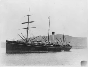 The ship Kumara in Wellington Harbour