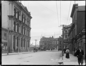 Grey Street, Wellington - Photograph taken by Muir and Moodie
