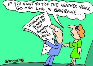 "If you want to top the weather news, go and live in Brisbane..." 13 January 2011