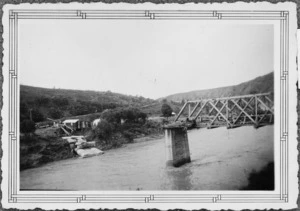 Collapsed bridge over the Mohaka River