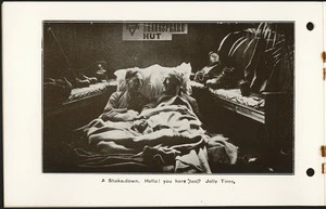 Published photograph of two soldiers in bed