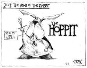 2011; the Year of the Rabbit. 1 January 2011