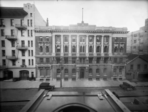 Police headquarters (later the Central Police Station), Johnston Street, Wellington
