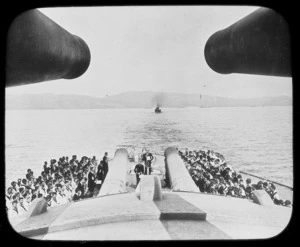 Church service on HMS Queen Elizabeth during Dardanelles Expedition