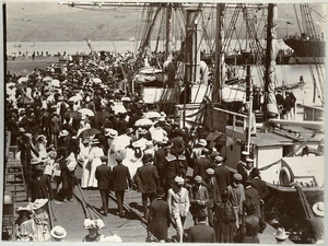 Departure of the ship `Nimrod' from Lyttelton