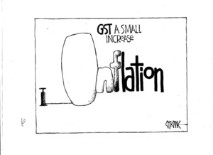 GST a small increase. Inflation. 22 January 2011