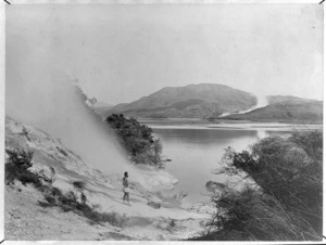 Scene at Lake Rotomahana - Photographer unidentified