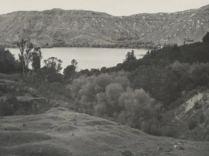 Looking towards Lake Tutira, Hawkes Bay - Photograph taken by John Dobree Pascoe
