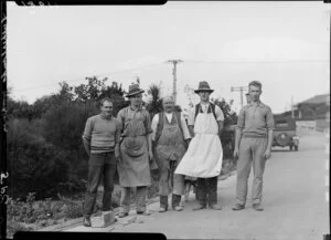 Ben Sutherland's workers at Homewood, Karori, Wellington