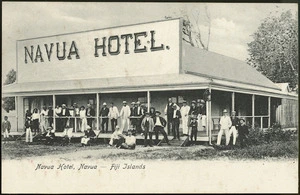 [Postcard]. Navua Hotel, Navua - Fiji Islands. [1900-1920].