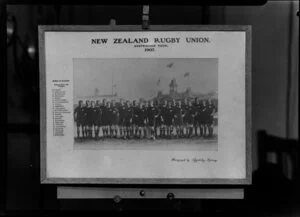 New Zealand Rugby Union representative team on the 1907 Australian tour, photographed by Appleby, Sydney