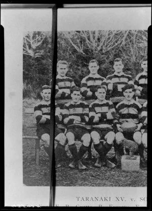 Unidentified members of Taranaki rugby union team