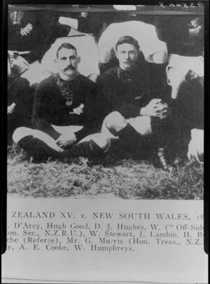 Unidentified All Blacks, New Zealand representative rugby union team, vs New South Wales