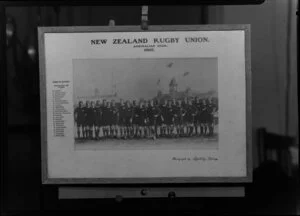 New Zealand Rugby Union representative team on the 1907 Australian tour, photographed by Appleby, Sydney