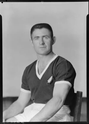 Mr J J Ryan, member of New Zealand representative soccer team, New Zealand Football Association world tour of 1964