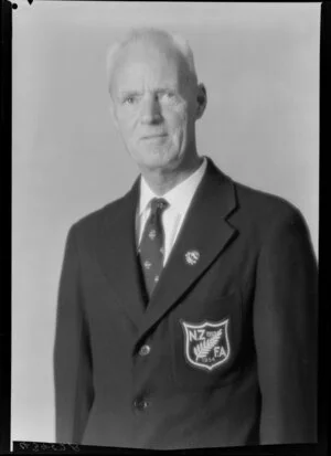 Mr J Kershaw, manager, New Zealand representative soccer team, New Zealand Football Association world tour of 1964