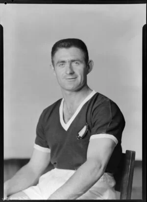 Mr J J Ryan, member of New Zealand representative soccer team, New Zealand Football Association world tour of 1964