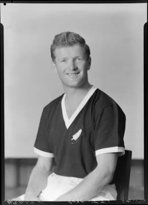 Mr T J L Pugh, member of New Zealand representative soccer team, New Zealand Football Association world tour of 1964