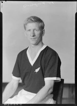 Mr A Inglis, member of New Zealand representative soccer team, New Zealand Football Association world tour of 1964