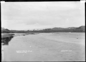 Raglan Harbour, entrance to Wainui Stream, 1910 - Photograph taken by Gilmour Brothers