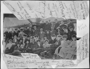 Group of passengers on board a ship bound for the United Kingdom