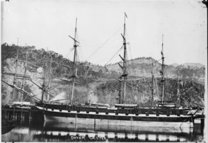 The sailing ship Dover Castle at Port Chalmers