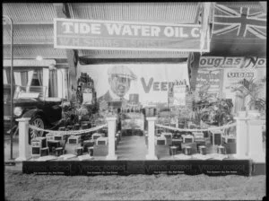 Trade show advertising stand, Tide Water Oil Company, W H Simms & Sons Ltd