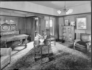 Furnished drawing room, house interior